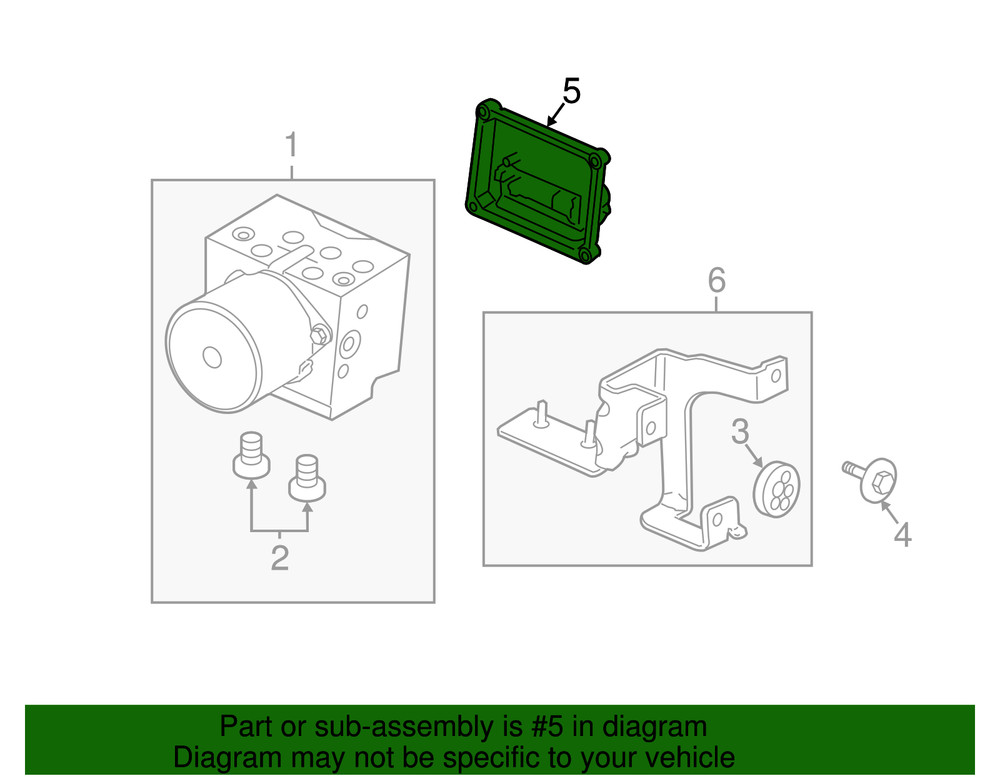 Genuine GM Trailer Brake Control Module Assembly 20964299
