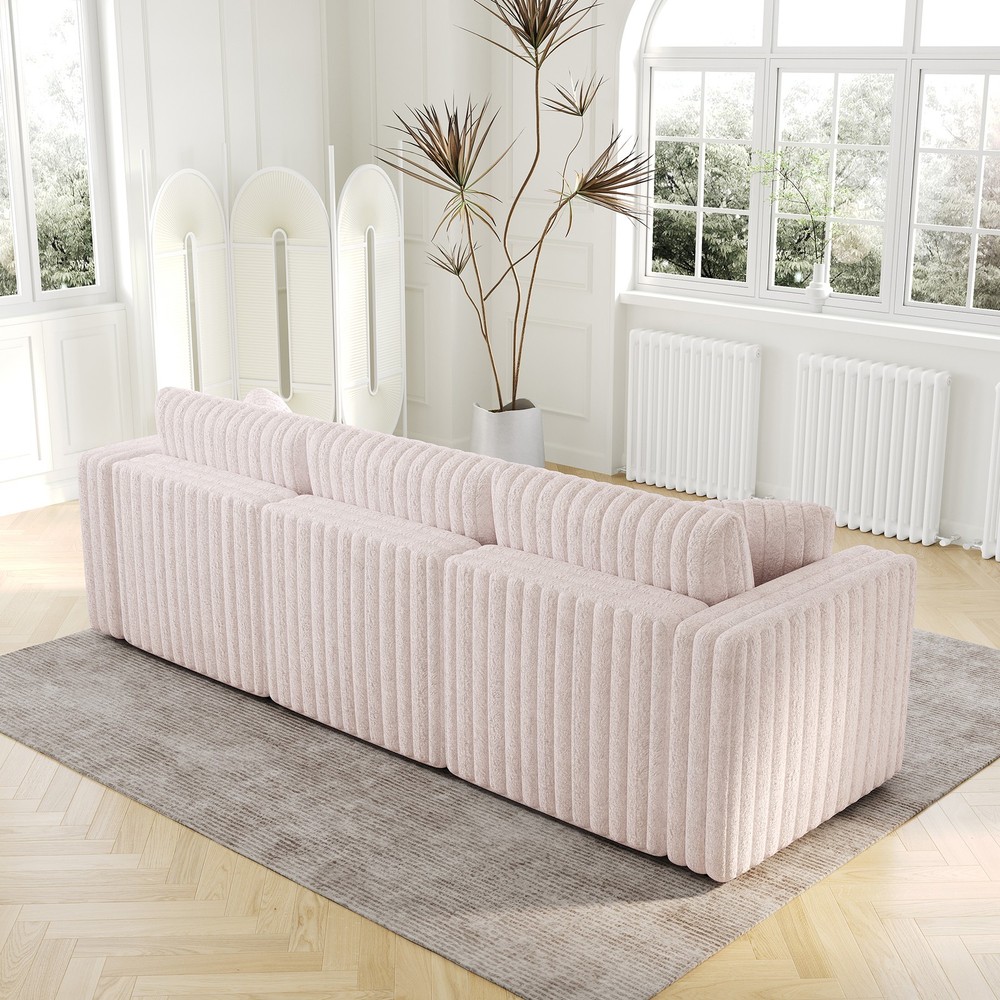 106.3" Soft Modular 3-person Sofa - Highly Comfortable & Distinctive Design.