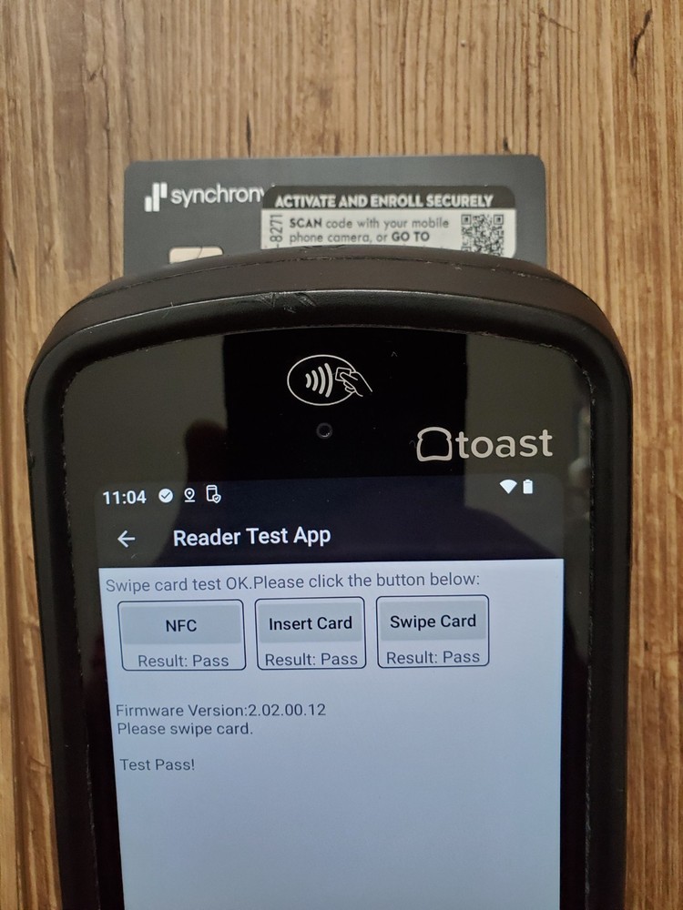 Toast Flex POS Go 2 Handheld Tablet Mobile Computer Device - MPN: TG200