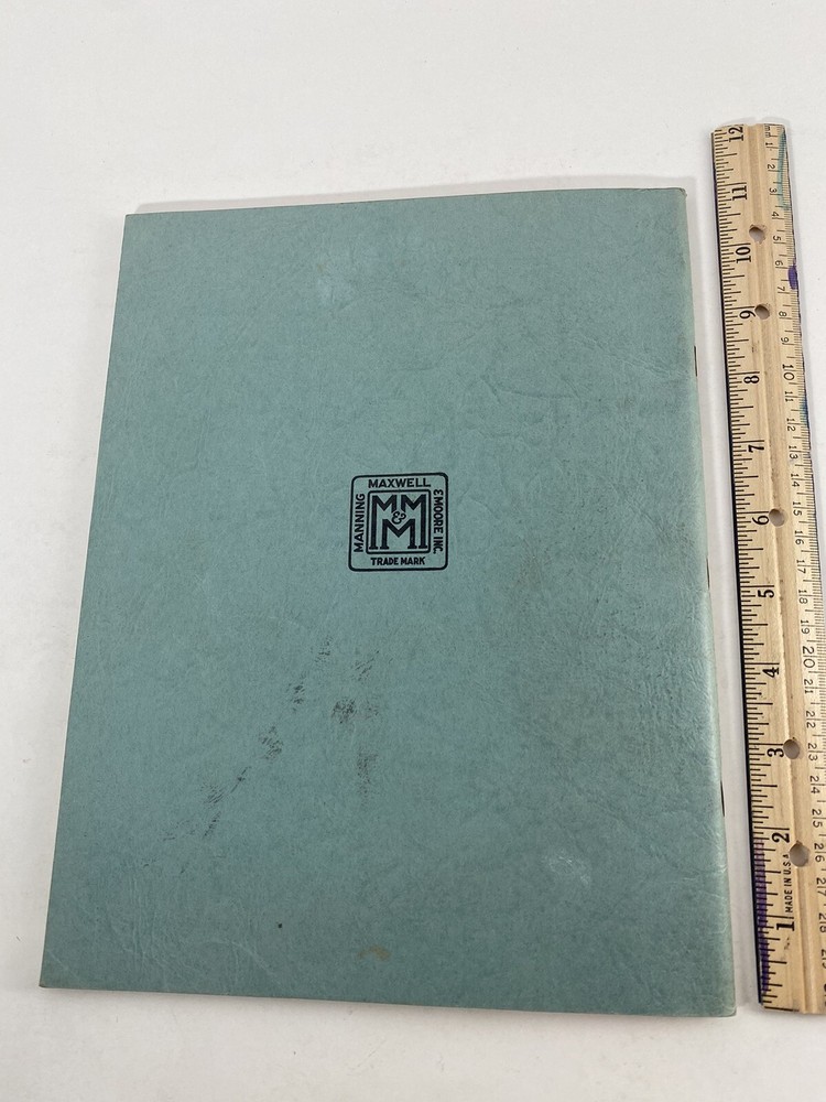 Manning Maxwell Moore Vintage Thermometer Regulators Instruments Catalog Book