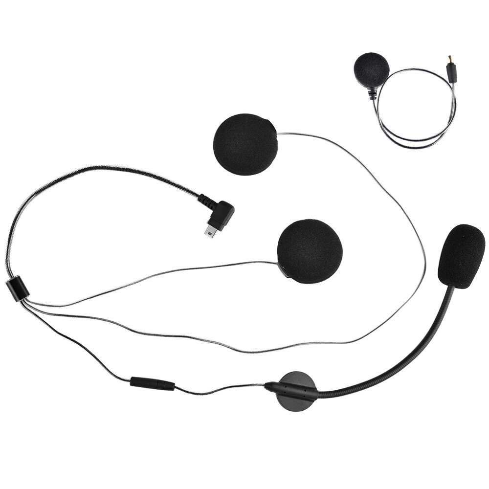 M1-S Pro Hard/Boom+Soft Mic Speaker Cable For Moto Bluetooth Helmet Intercom 2KM