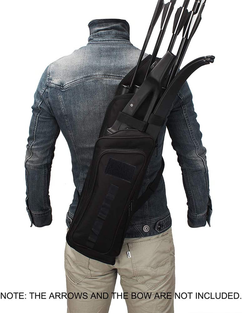 Multi-Function 4-Tubes Back Field Quiver Training Archery Arrow Quiver for Field