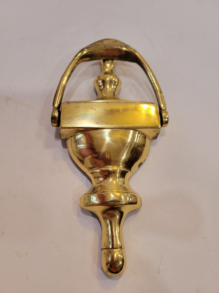 Brass Door Knocker Colonial Style Solid Can be Engraved 6.25" Long 3.25" Wide