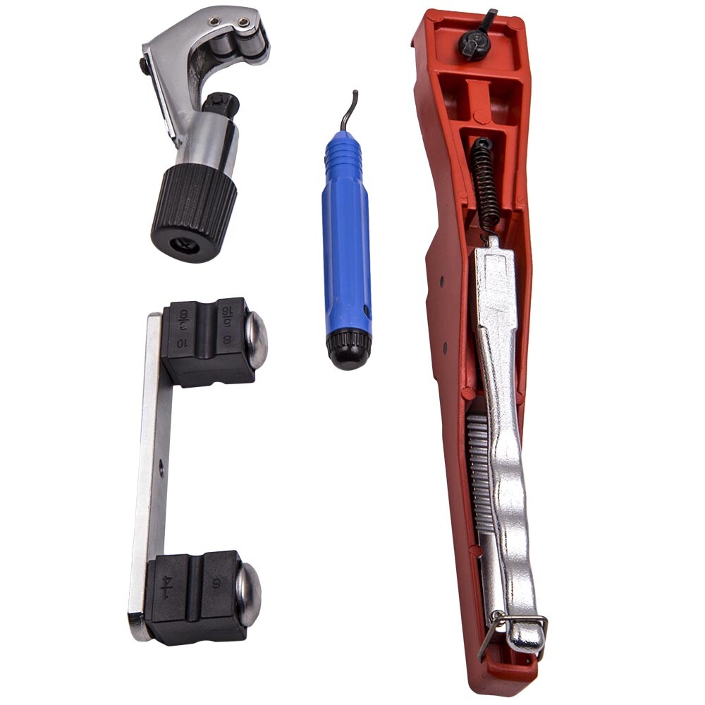 HVAC Ratcheting Pipe Tube Bender Tool Kit 1/2'' 1/4"-7/8" 90 Bending 7 Dies