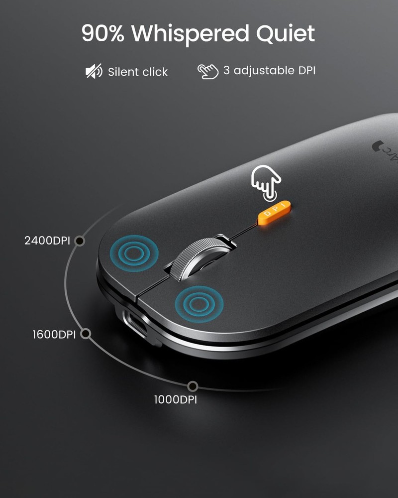 ProtoArc Backlit Bluetooth Keyboard and Mouse for Mac, KM100-A Full Size Wire...