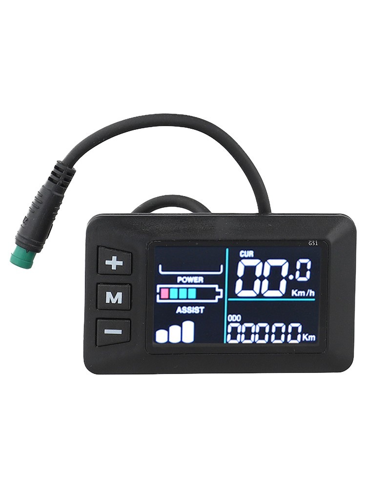 5 Pin Waterproof LCD Display for E Bikes Supporting 24V 36V 48V Voltage