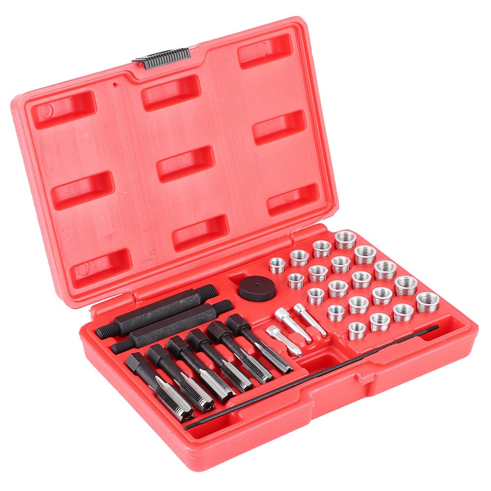 33pcs Glow Plug Thread Repair Kit Fast Remedy For Damaged Threads For Mecha EUDG