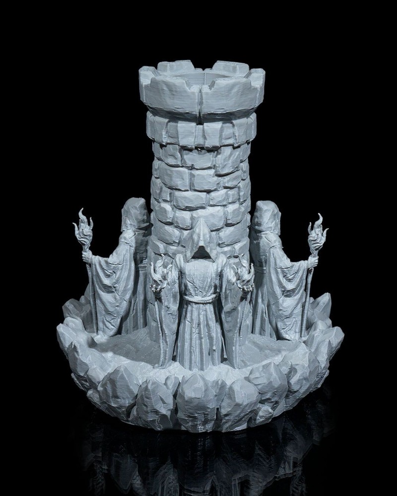 Wizard Tower Dice Tower Dice Roller Dice Tray DnD RPG Terrain Miniature