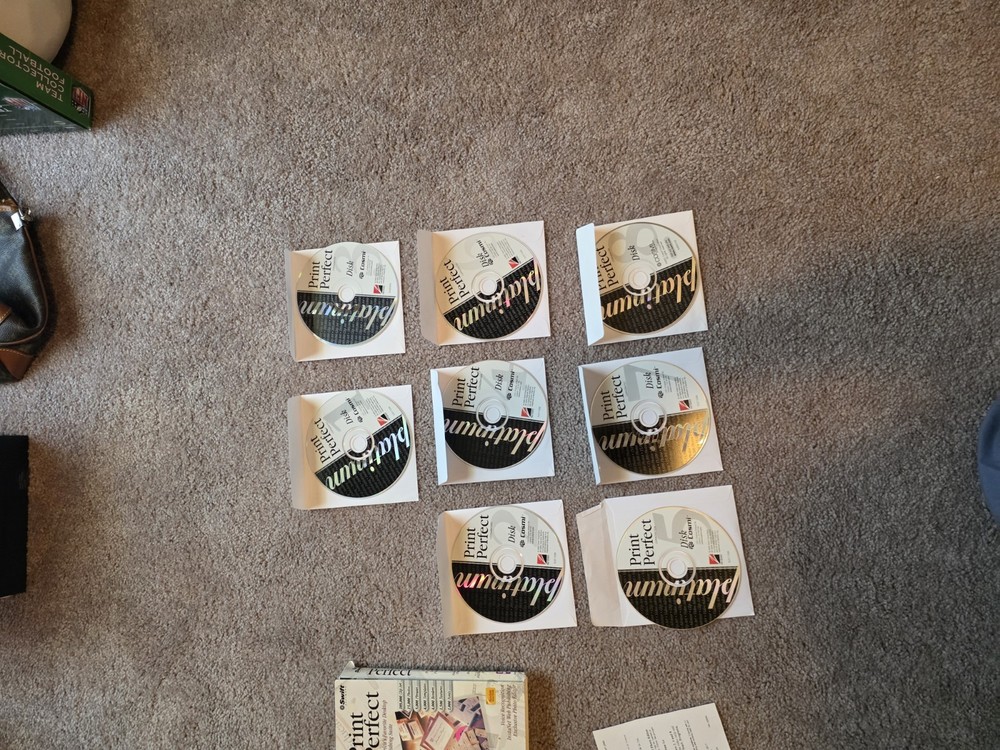 Print Perfect Platinum Swift Software Desktop Publishing 8 Discs Open Box