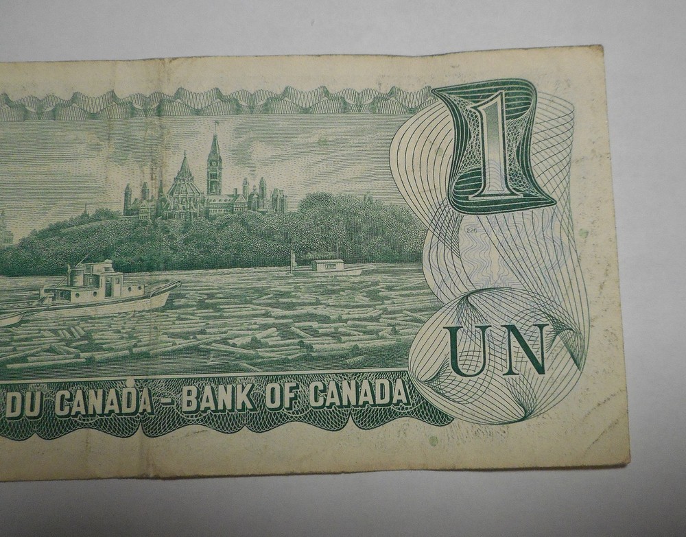 2 1973 One Dollar Notes Bills Canada Lot