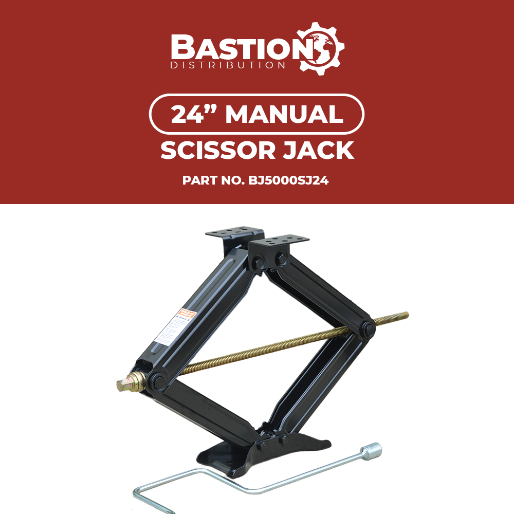 Set 4 HD 5000lb RV Stabilizer Leveling Scissor Jacks w/ Socket 24"