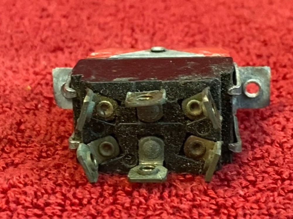 AIRCRAFT LEFT RIGHT START RED ROCKER SWITCH