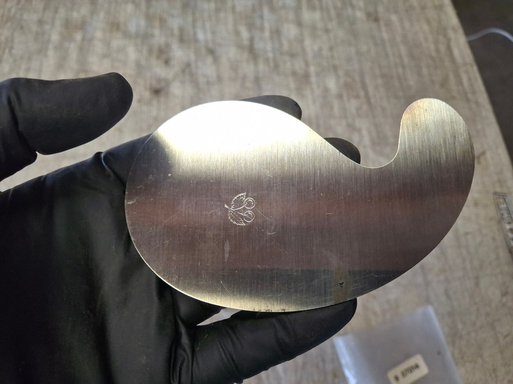 (3) Two Cherries Kirschen Rectangular Gooseneck Hollow Round Cabinet Scraper