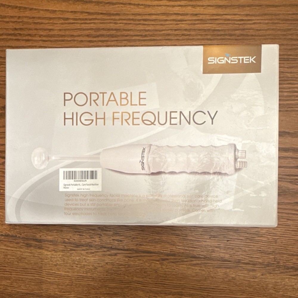 SIGNSTEK Portable High Frequency Facial Machine Adjustable Intensity Electrodes