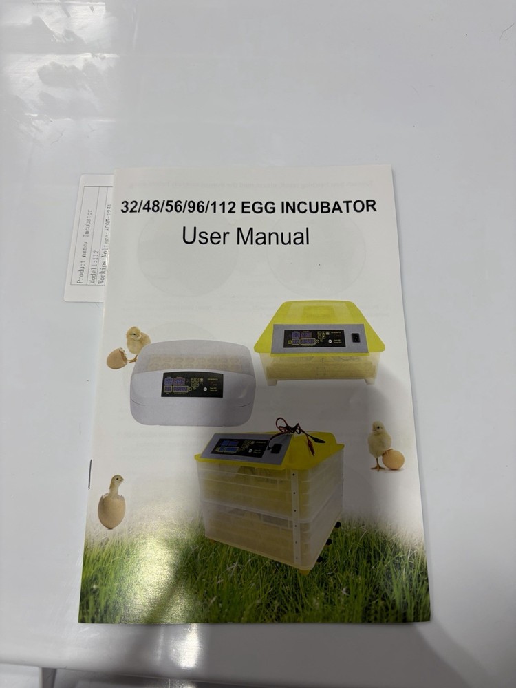 112 Egg Incubator Automatic Turner Digital Poultry Hatcher LED Tray