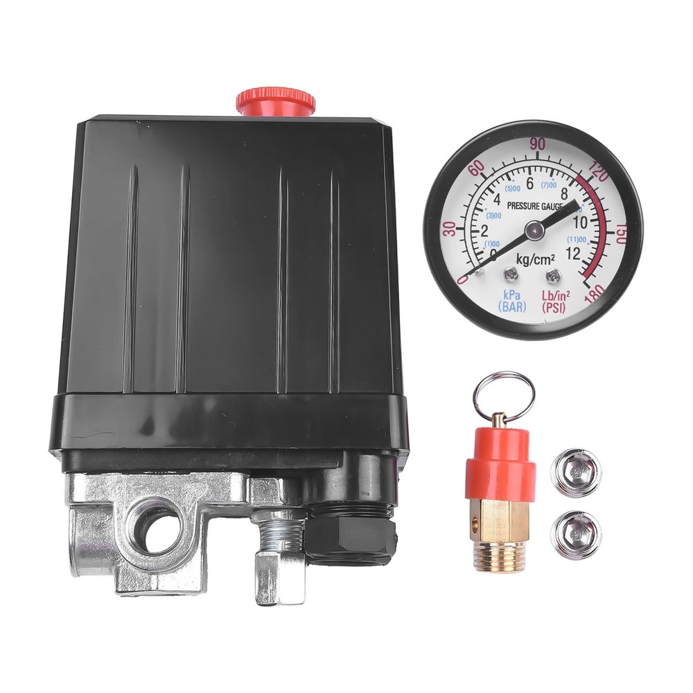 Precise 175psi 4 Port Air Compressor Pressure Switch for Personal Workshops