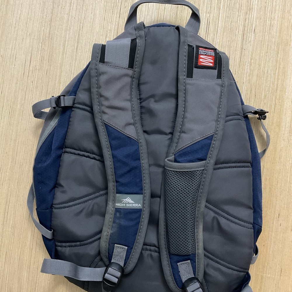 High Sierra Fatboy Daypack Backpack Blue Gray Adjustable