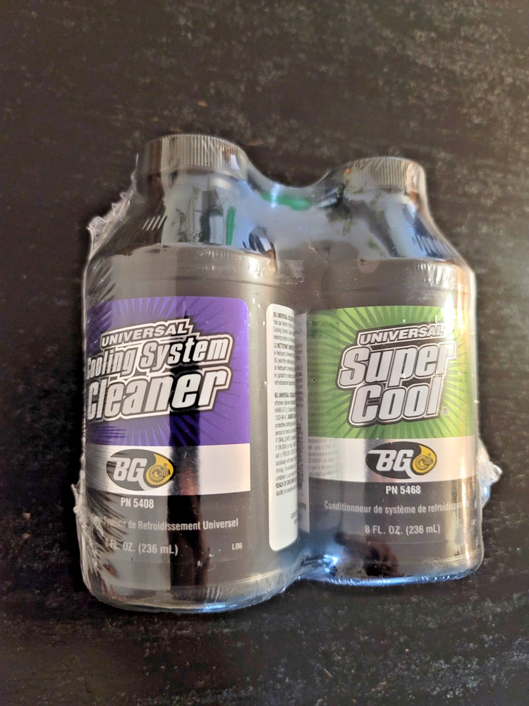 BG Universal Cooling System Cleaner + BG Universal Super Cool 2 NEW 12oz