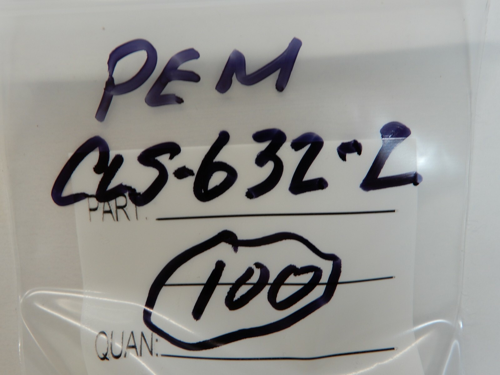 PEM Stainless Steel Nuts CLS-632-2 Qty 100 NOS