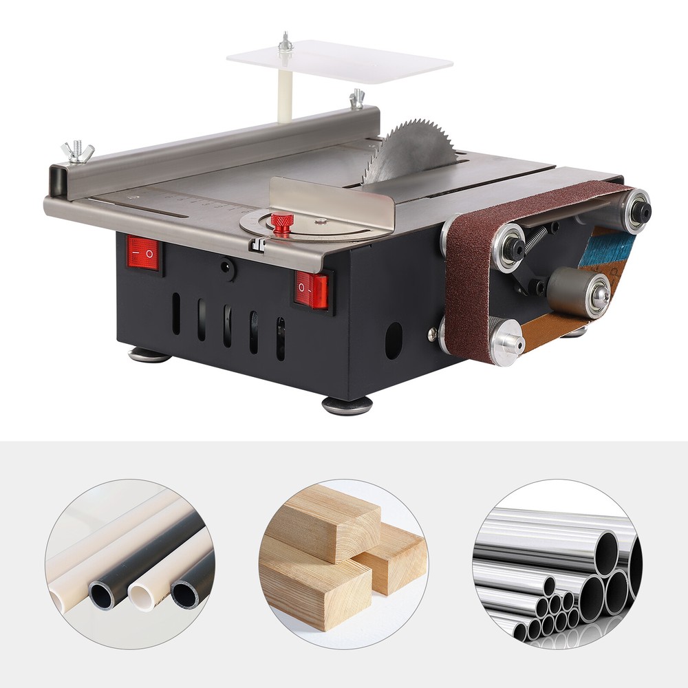 200W Mini Table Saw, Countertop Belt Sander, Multifunctional Circular Table Saw
