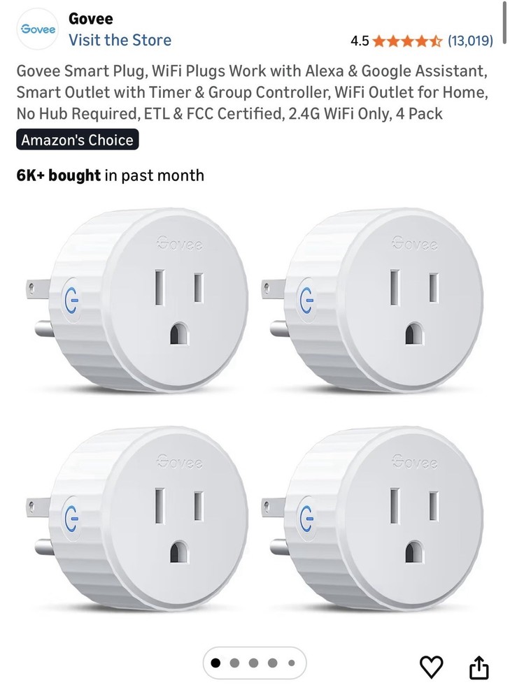 Govee smart plug 4 pack New