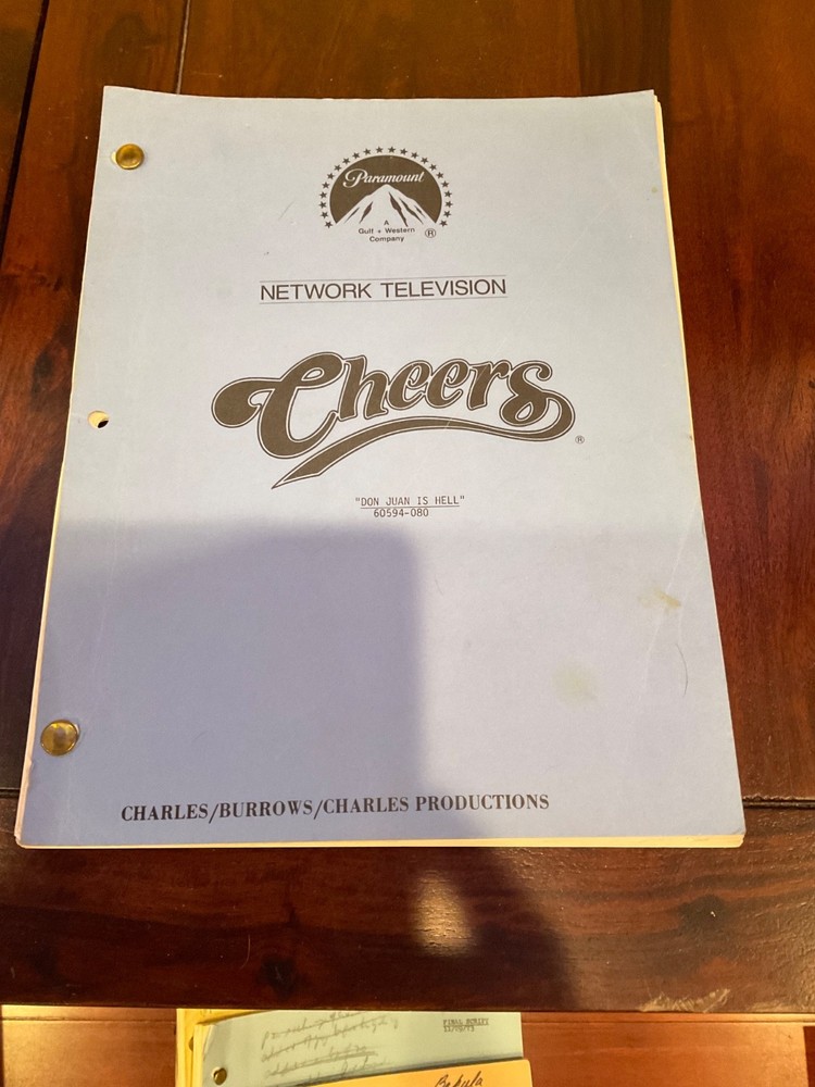 Original script CHEERS “Don Juan is Hell” 1985 TED DANSON - SHELLEY LONG