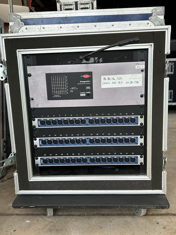 Genex StageIO+ 48 Channel Remote controlled microphone preamp system complete