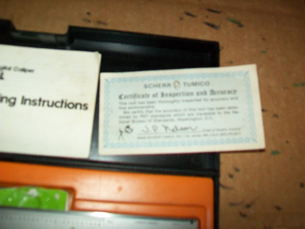 Scherr Tumico Max-Cal Electronic Digital Caliper Serial # 059019