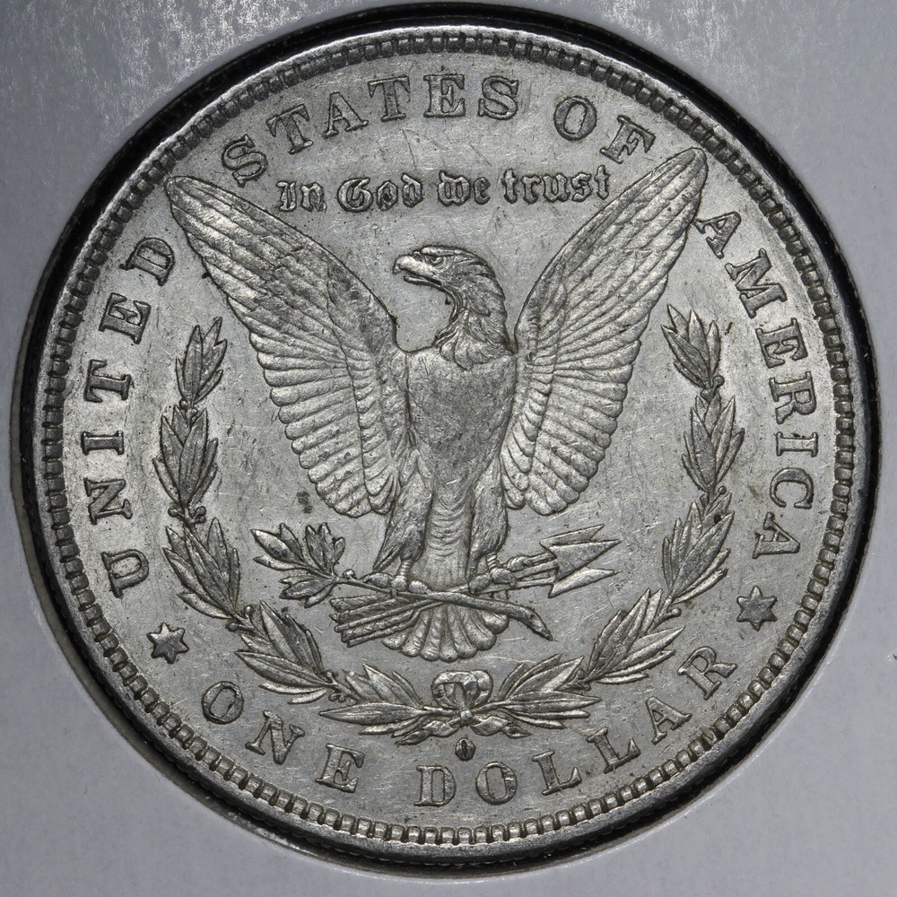 1880-O Morgan Silver Dollar AU+ E374 TJEC
