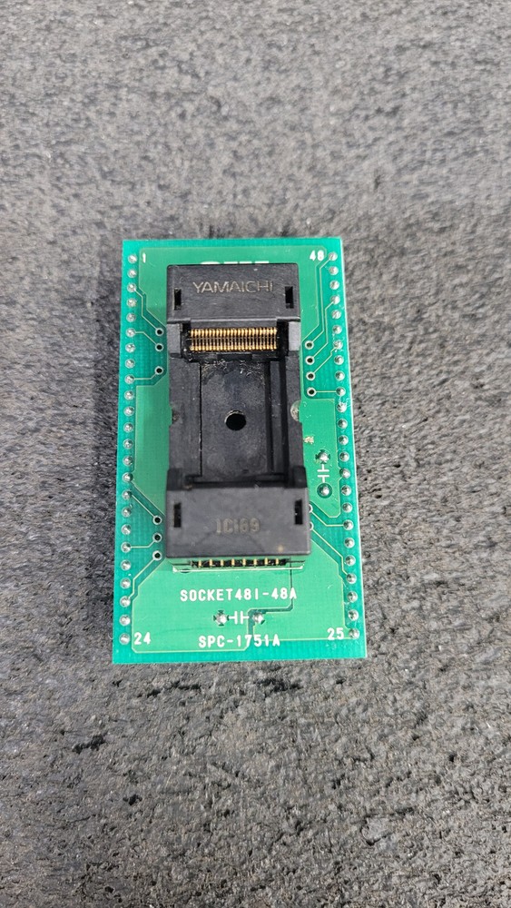 Rare OKI Socket 48I-48A SPC-1751A TSOP48 to DIP IC Chip Programming Adapter