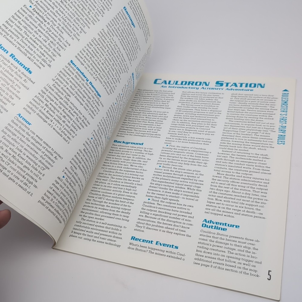 TSR RPG Alternity Fast-Play Rules - Gamemaster's Guide/Player's Handbook Good