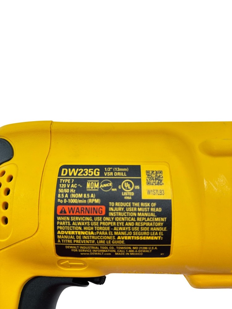 DeWalt DW235G 1/2" Variable Speed Reversing Corded Drill