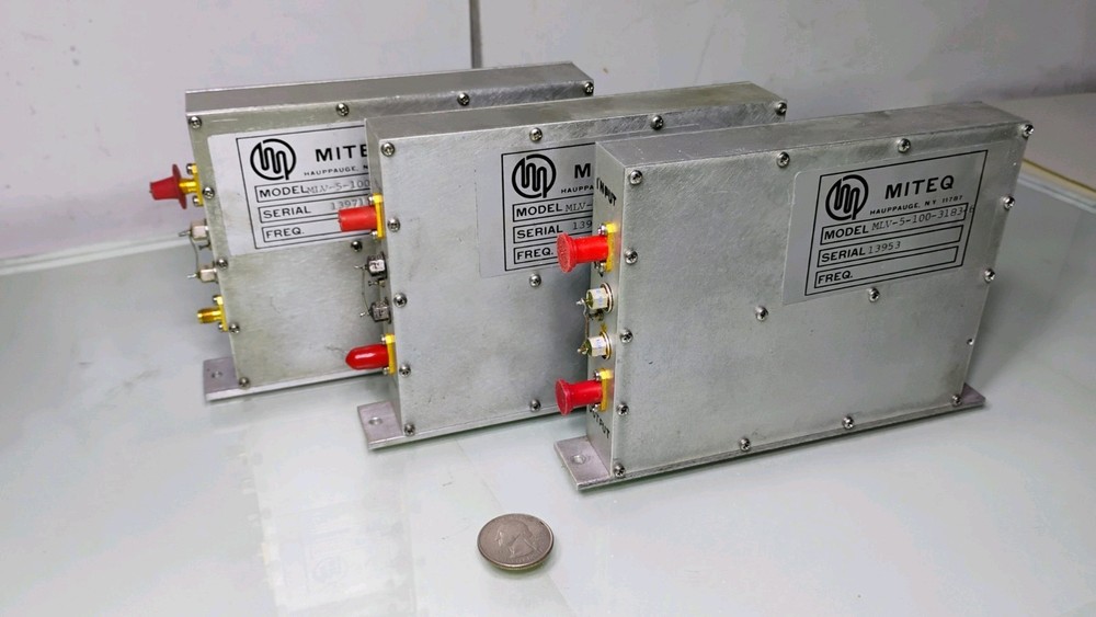 Three Miteq MLV-5-100-3183-6 RF Microwave Modules From NASA Project