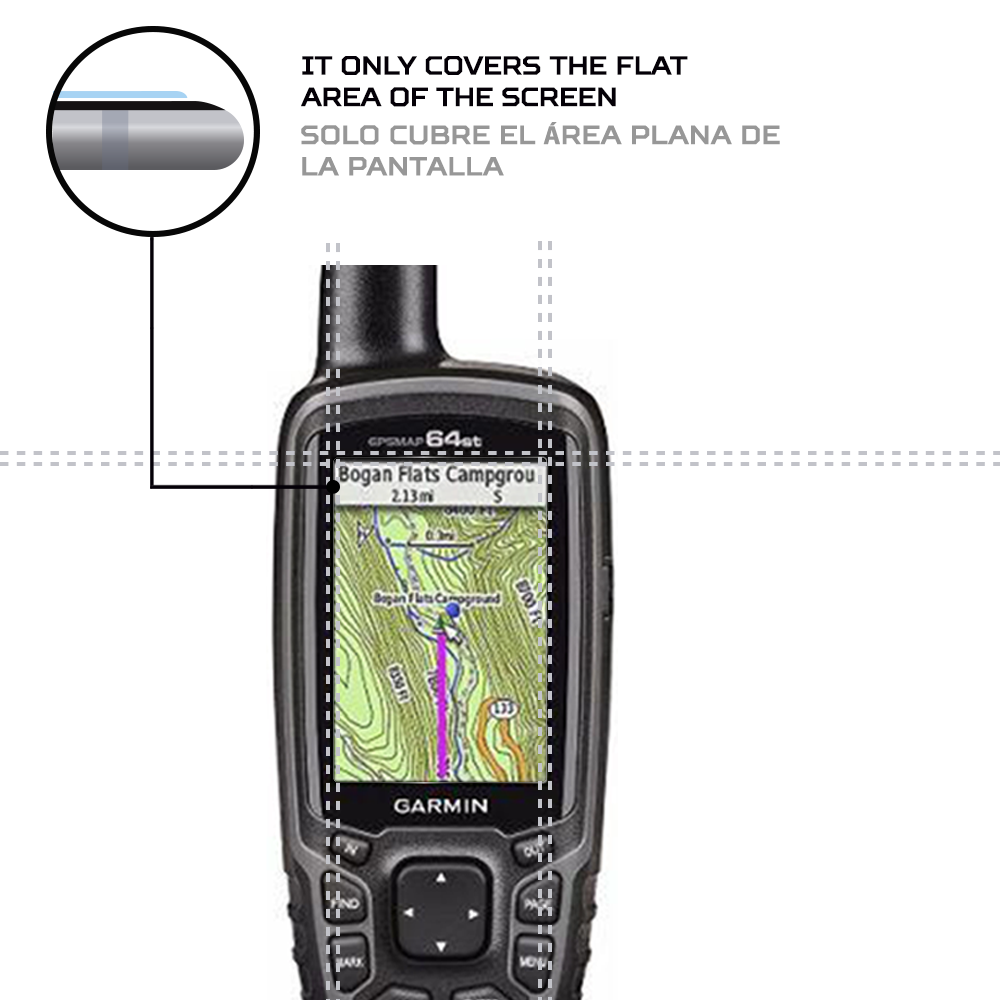 ANTISHOCK Screen protector for Garmin GPSMAP 64st