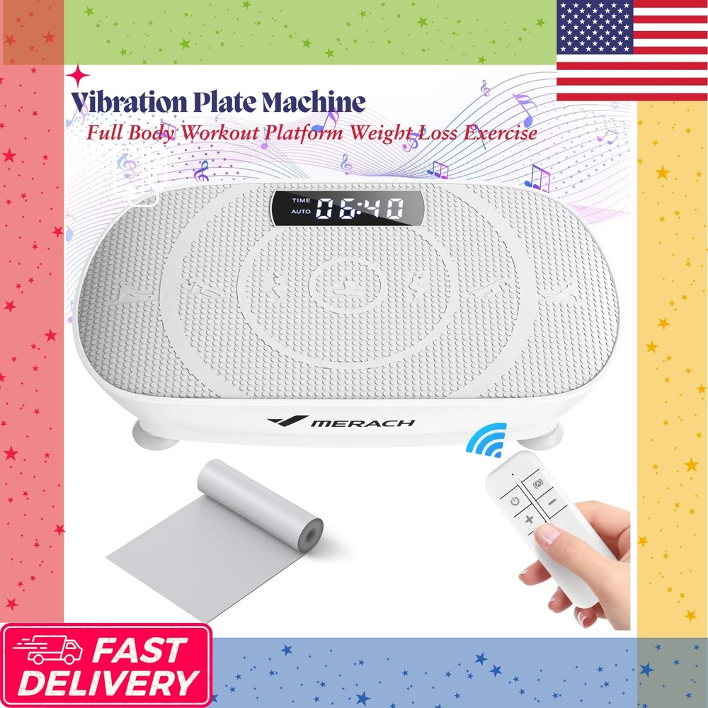 Vibration Plate Machine Full Body Workout Platform Weight Loss Exercise Machine