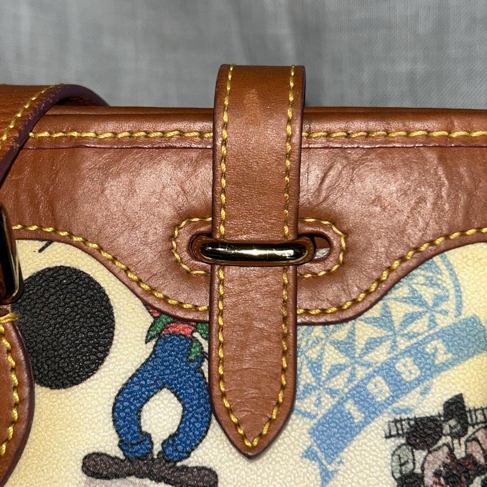 Dooney & Bourke Walt Disney World Anniversary Bucket Shoulder Bag MO293639 Used