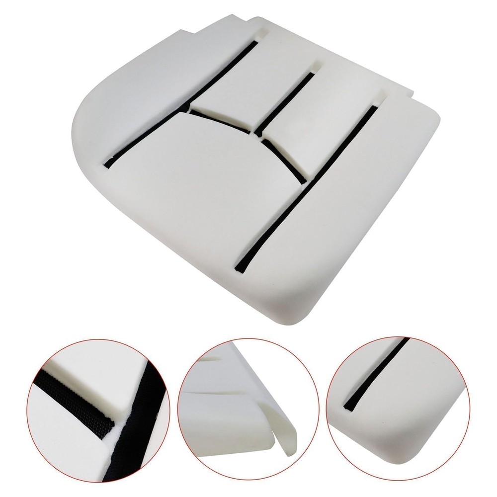 Driver Side Bottom Microfiber Leather Replacement Seat Cover & Seat Foam Tan