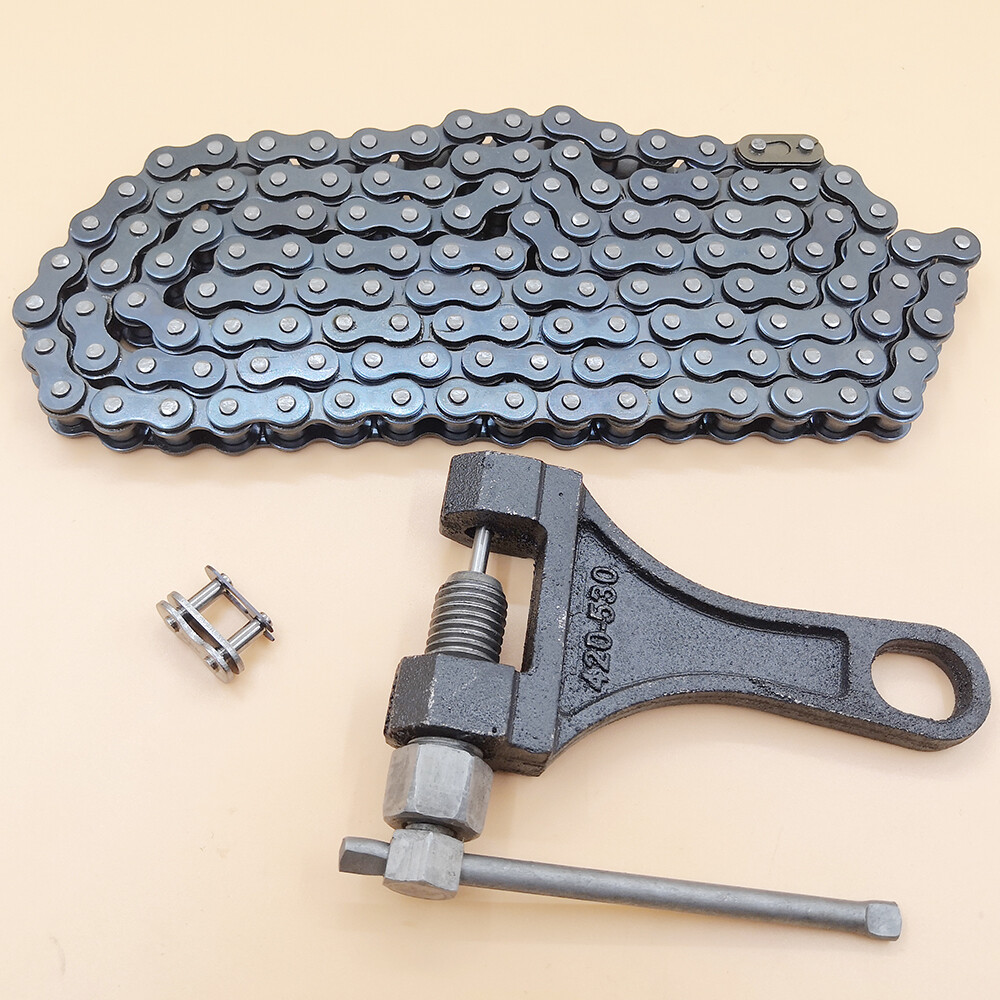 420 Chain 132 Link & Chain Breaker for 110cc 125cc Dirt Pit Bike Quad TaoTao ATV
