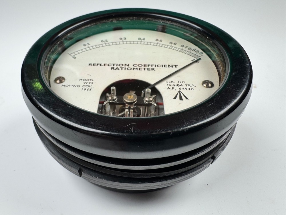 Moving Coil W23 Reflection Coefficient Ratiometer Dial Ex-MoD 1956