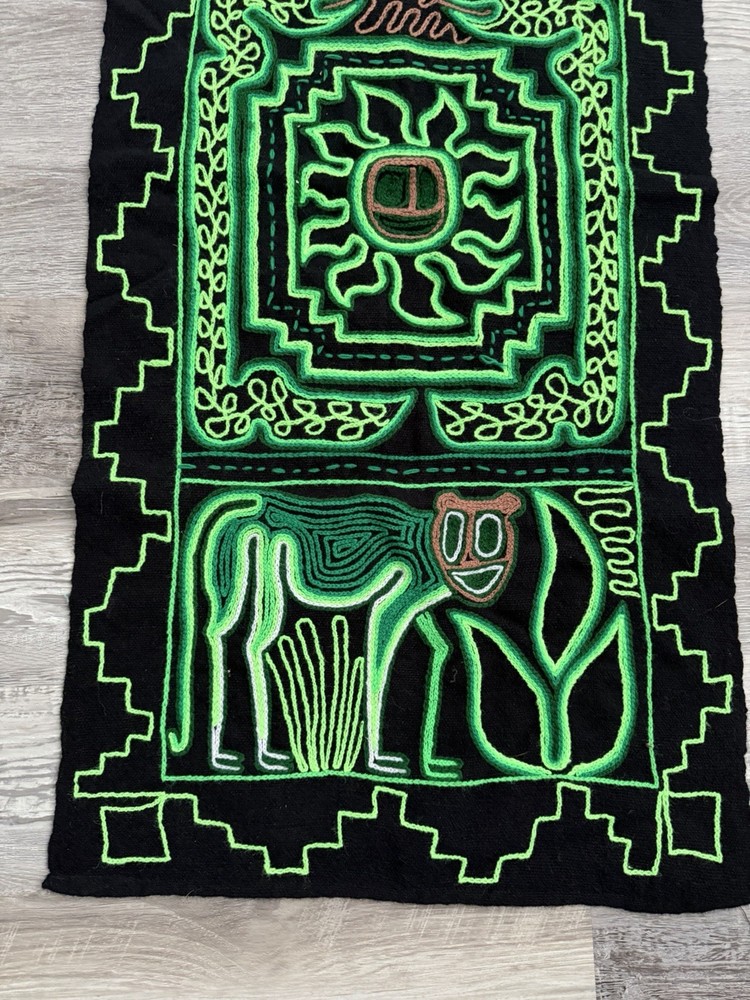 Traditional Guna (Kuna) Mola Textile Panel