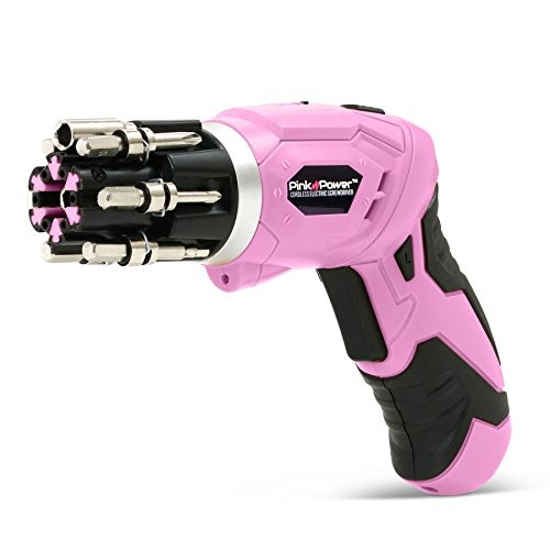 3.6 Volt Rechargeable Cordless Electric Screwdriver Set with Bubble Level