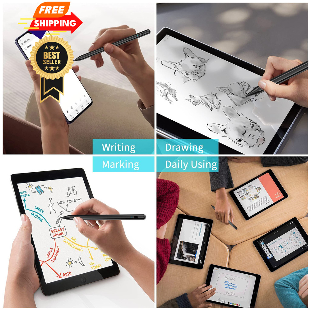 Stylus Pen for Touchscreen, Compatible with Universal, Black