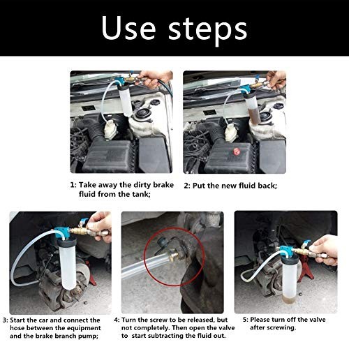 DEDC Universal Auto Brake Fluid Extractor, Power Steering Oil Change
