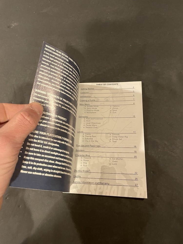 whirl tour ps2 Manual only