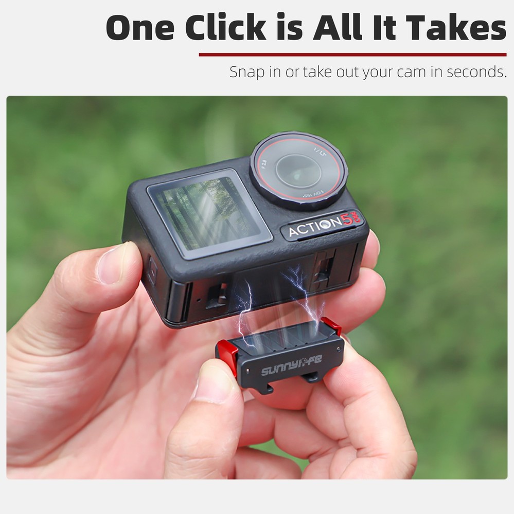 Magnetic Quick Release Bracket For DJI Osmo Action 5 Pro/4/3 Mount Adapter Base