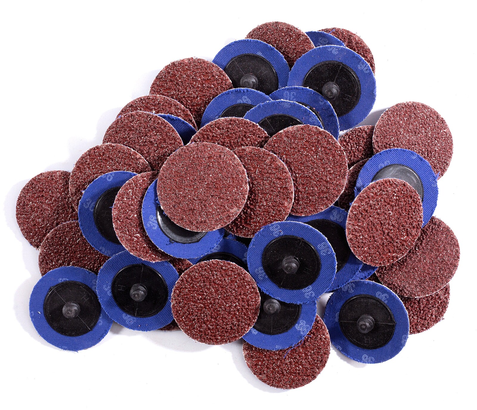 50PCS 2 inch 36 Grit Aluminum Oxide Roll Lock Die Grinder Sanding Grinding Disc