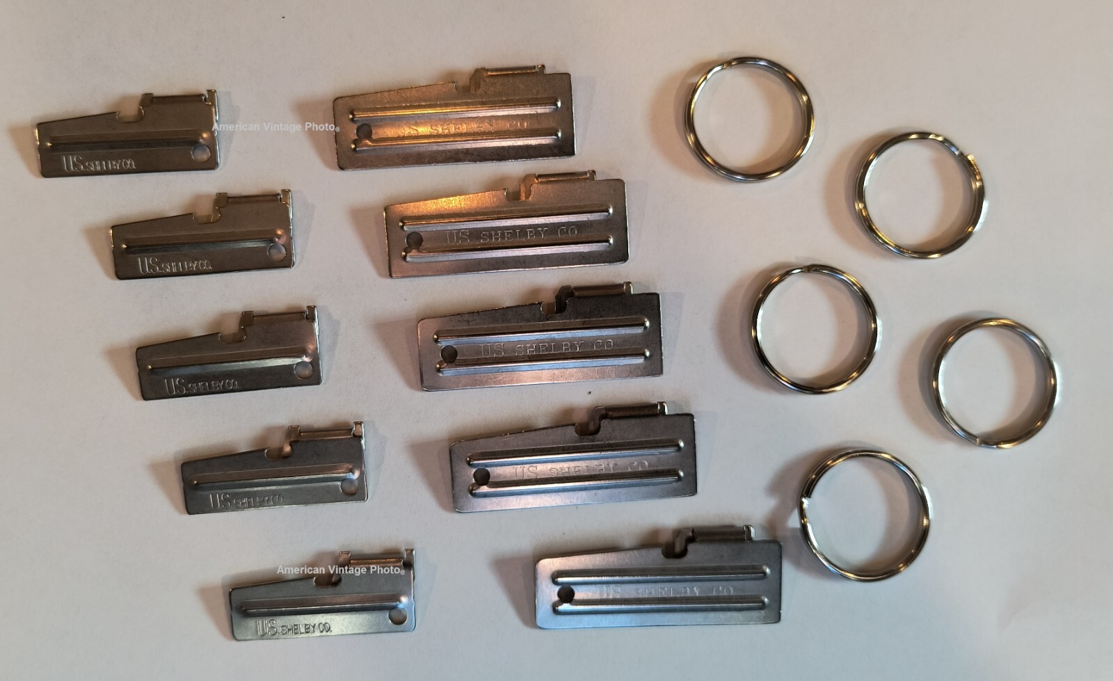 10 P38 & P51 Can Opener Shelby + Key Rings Mess Camping Survival Military