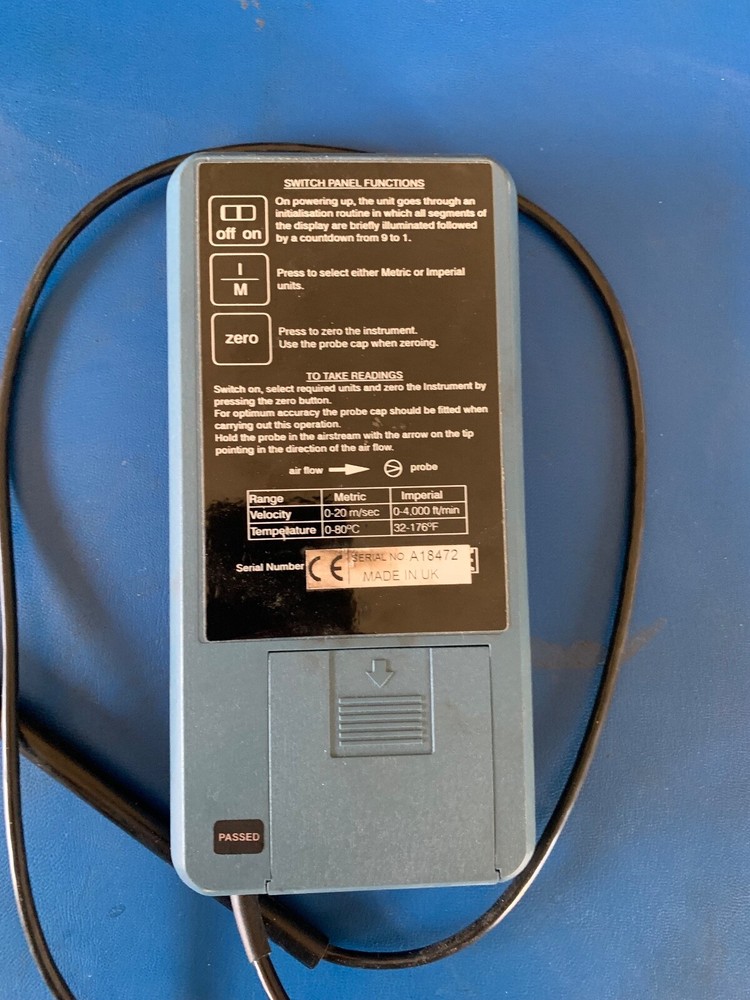 BACHARACH Florite 700 - Portable Anemometer/Thermometer AS IS