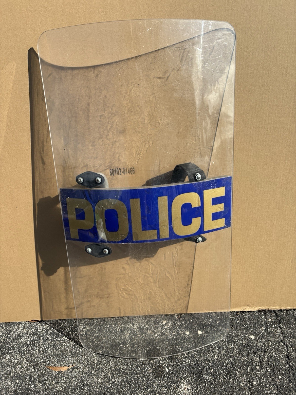 Police Riot Shield - Authentic Police Shield With Handle - Man Cave - Role Play