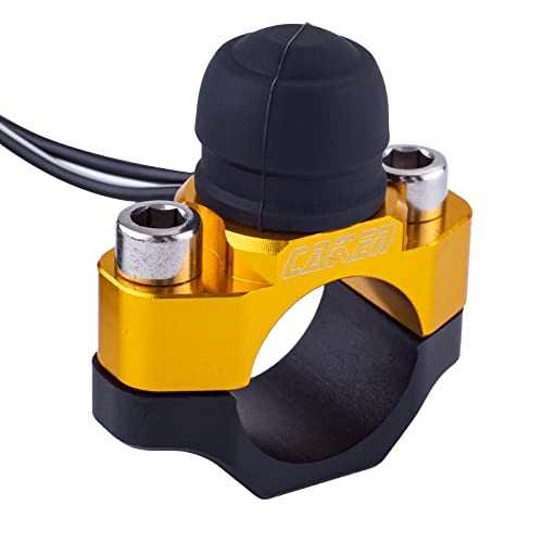 CNC Motorcycle ATV Water Proof Engine Start Stop Kill Switch Button for Gold